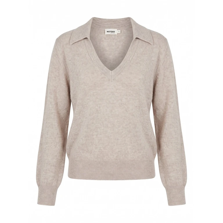 NOT SHY `Palmer` Polo Neck Sweater