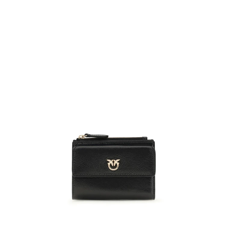 Leather Wallet Black/Gold