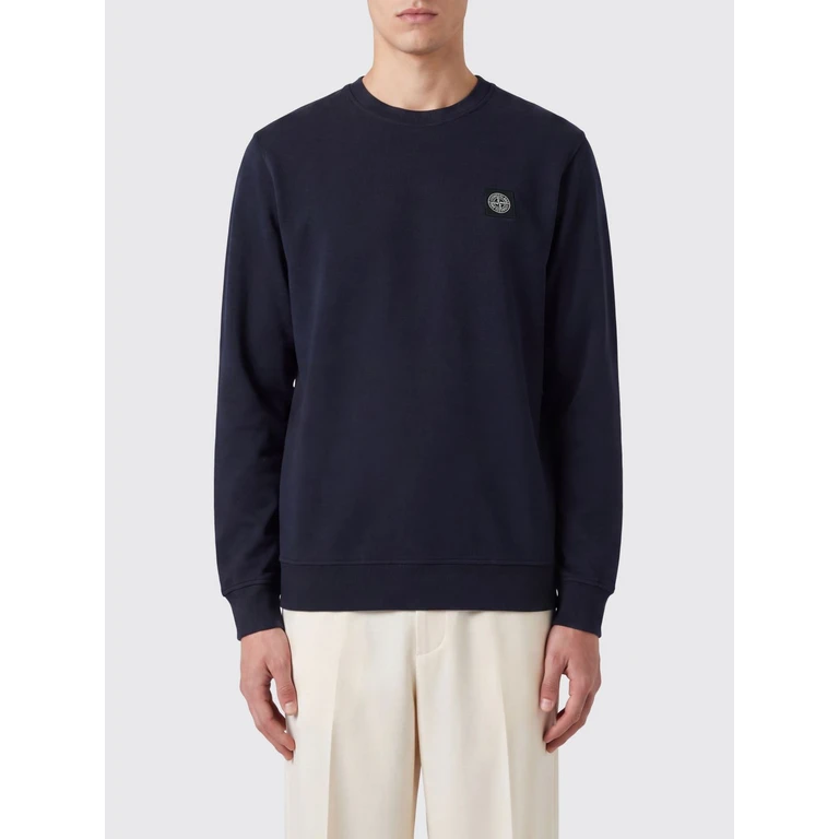 Slim Fit Long-Sleeve Cotton T-shirt with Compass Logo (2100031S0013V0020)