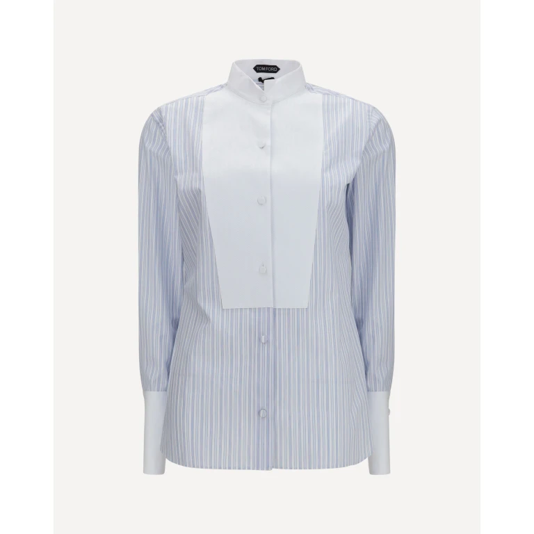 Striped Shirt with front detail Female 40
