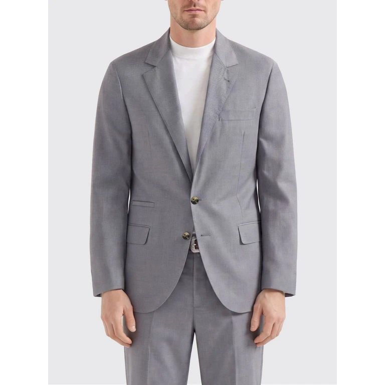 Virgin Wool and Silk Single-Breasted Blazer (MH4267BTCC007)