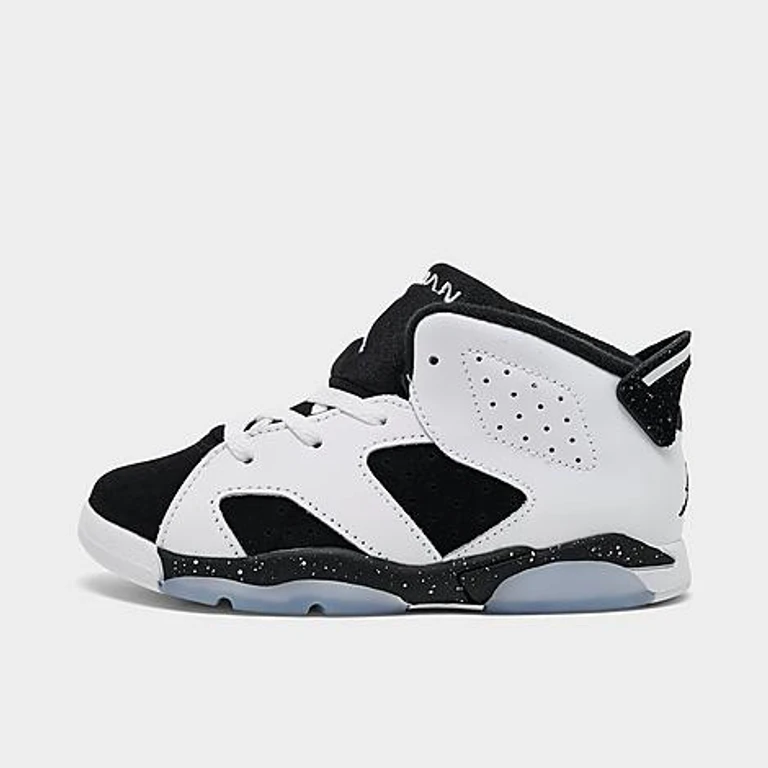 Kids Toddler Air Retro 6 Chaussures de basket en blanc/noir