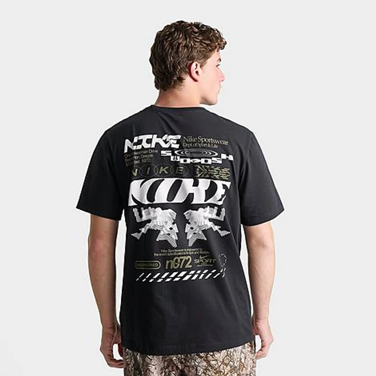 Sportswear Poster Graphic T-Shirt in Schwarz