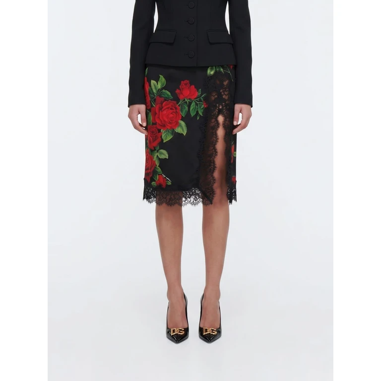 DOLCE & GABBANA Skirt Woman color Black (F4DE2TFSA9RHN6EJ)