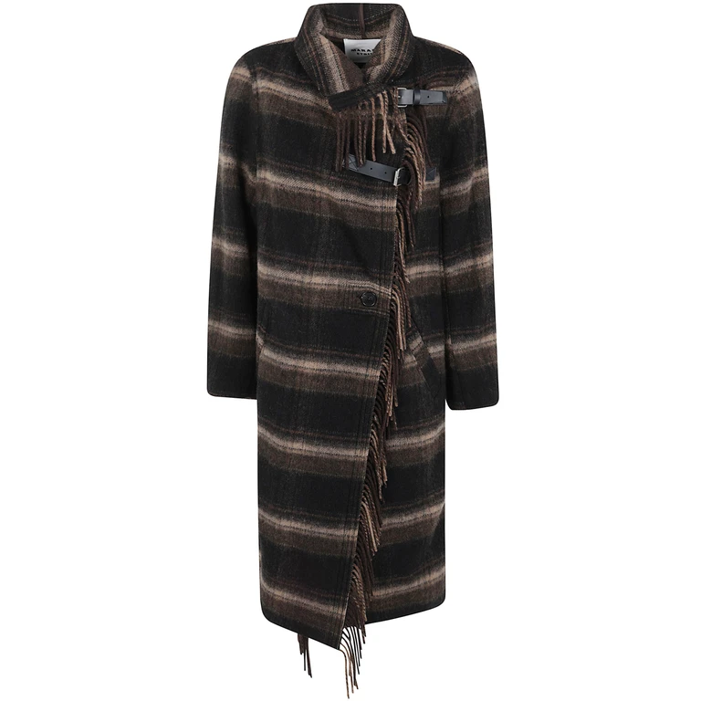 MARANT ETOILE Coat Long Black "Gihan"