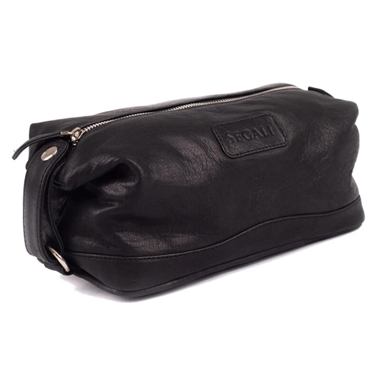 Leather cosmetic bag 1030 black