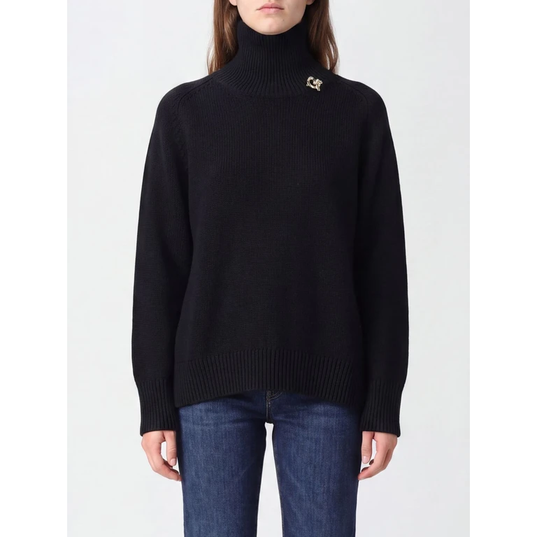 Virgin Wool Turtleneck Jumper with Metal Detail (MAD216F065D4625146)