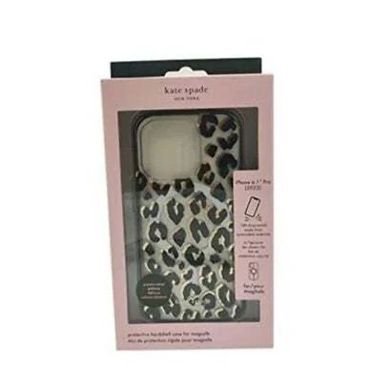 New York Protective Hardshell Case Compatible with Magsafe for Apple Iphone 14 Pro - City Leopard Black [Ksiph-235-Ctlb]