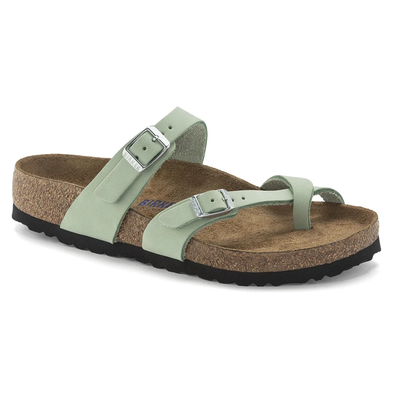 Mayari Soft Footbed Nubuck Leather Matcha