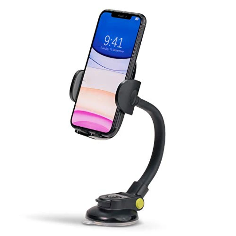 Cradle Car Phone Mount, Multi-Function Cell Phone Mount, Dashboard Car Phone Holder, Suction Cup Car Phone Holder for Iphone 12/11/Xr/Xs/8/7/6, Galaxy S20/S10/S9/S8 and Most Smartphones