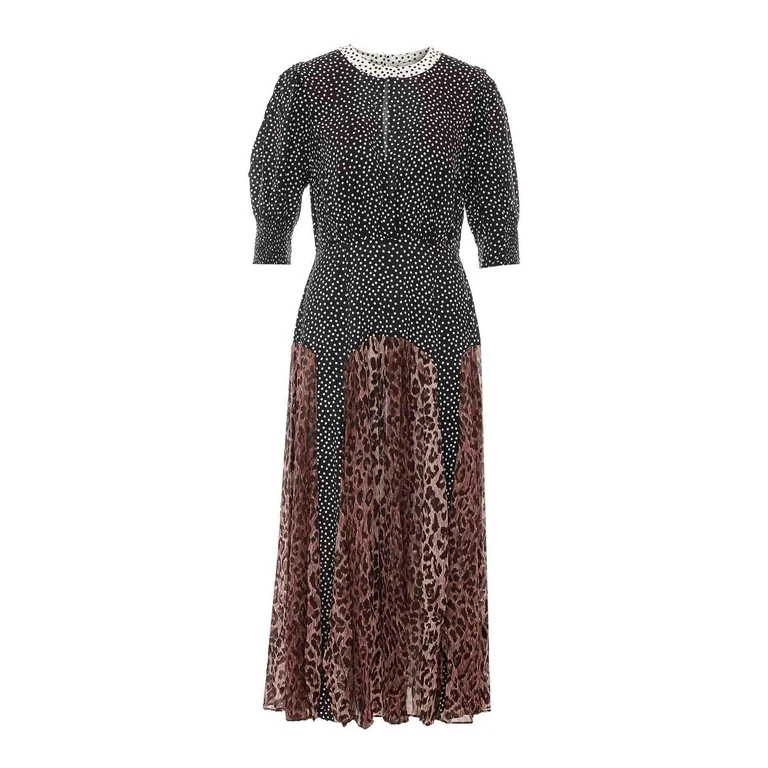 Robe Au Genou - Multicolore (137801537)
