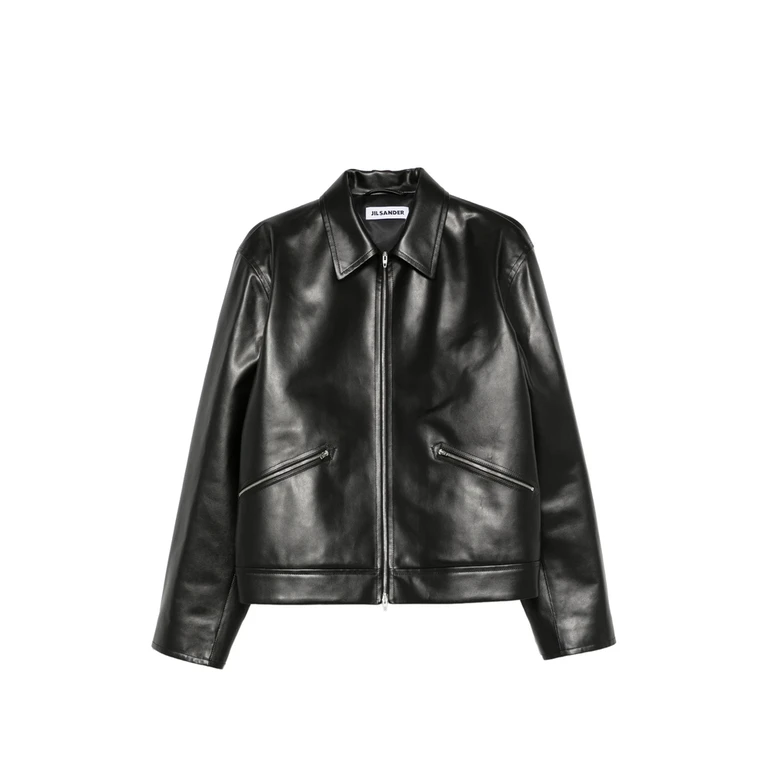 Zip-up Leather Jacket