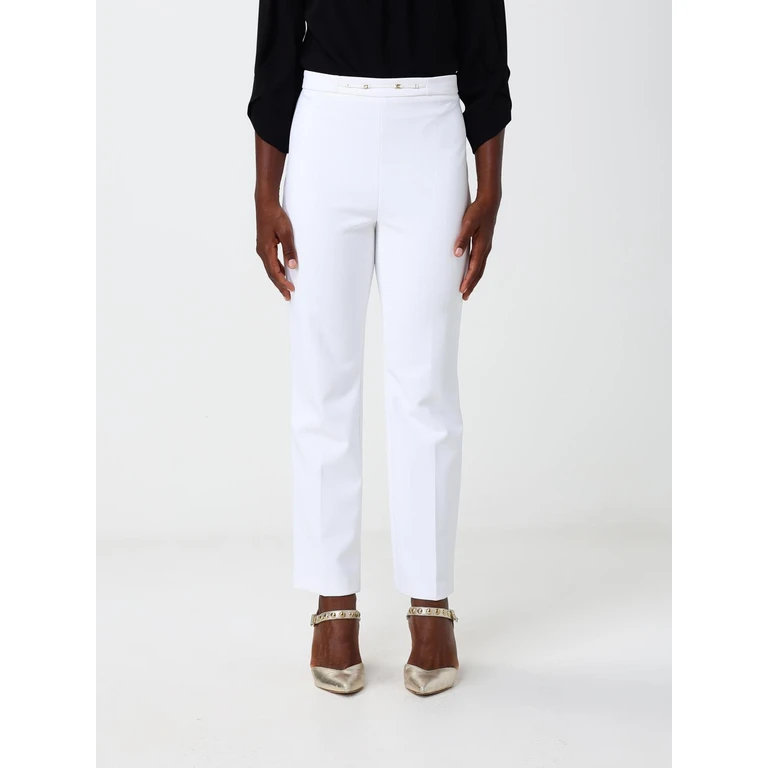 Pantalones cropped de crepé de ajuste ceñido