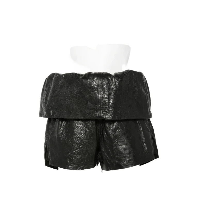 Crater Leather Shorts