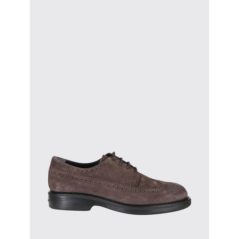H704 Suede Leather Derby Brogues with a Wingtip Motif (HXM7040FZ50HG0S808)