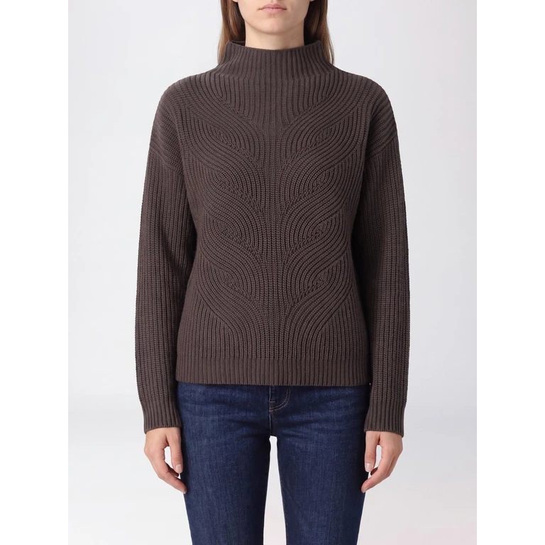 Pure Wool Turtleneck Jumper with Dropped Shoulders and Funnel Neck (ML00023DR701888810)