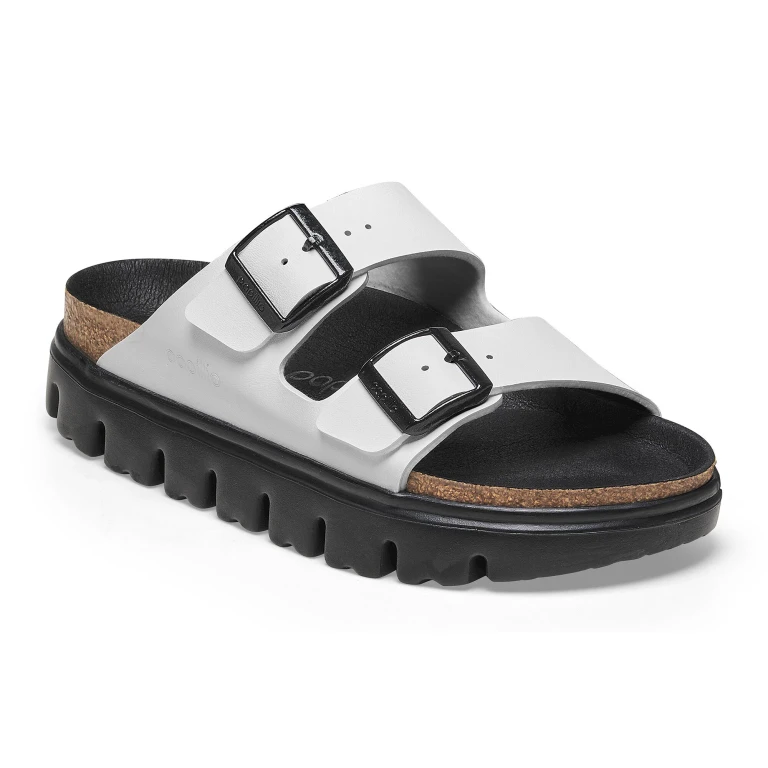 Arizona Chunky Birko-Flor White Sandals