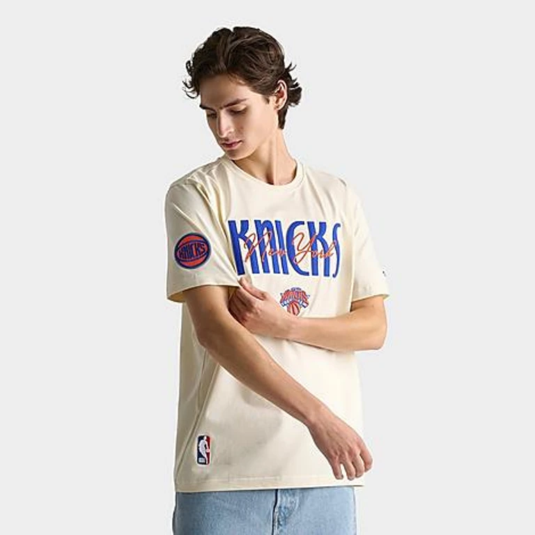 New York Knicks NBA First Team T-shirt in crème