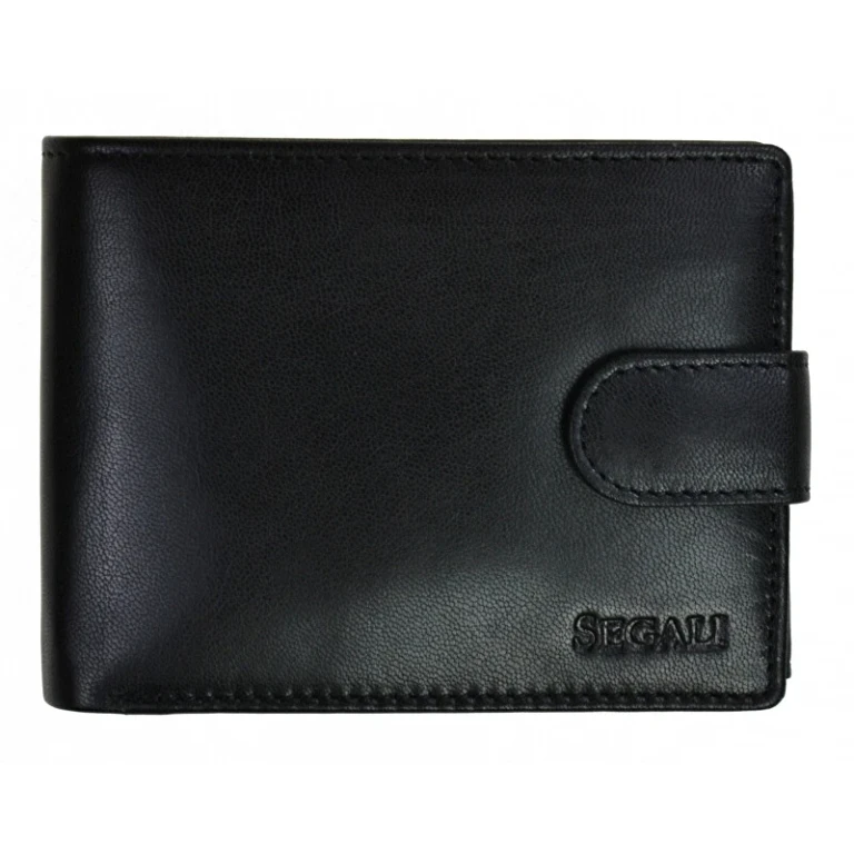 portafoglio in pelle da uomo 2511 black