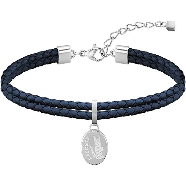 Dark blue leather Bracciale Sneak 2040055