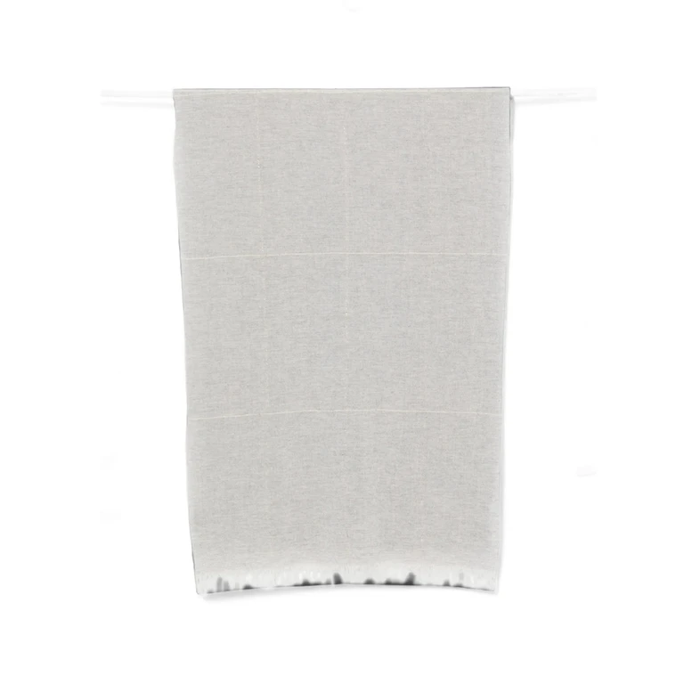 Check Fringed Scarf