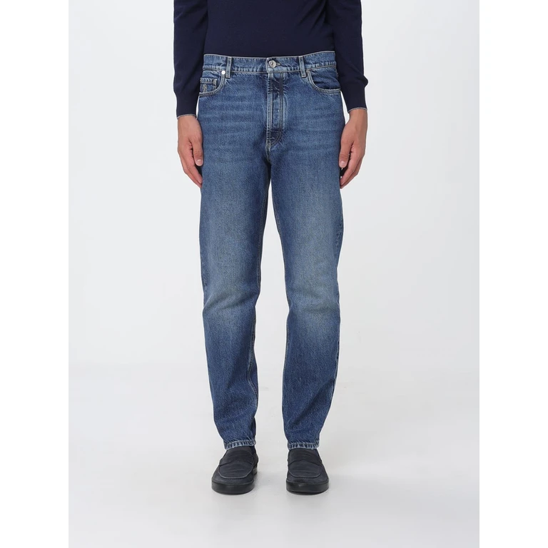 Jean cinq poches Brunello Cucinelli bleu marine