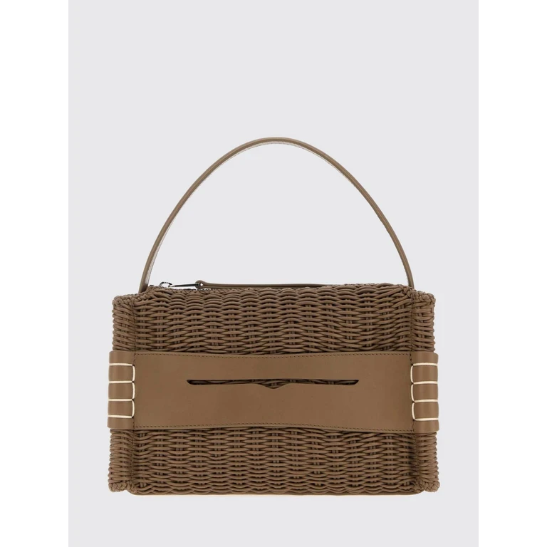 JW ANDERSON Medium Loafer Woven Leather Handbag with Embossed Logo (HB0777LA0399190)