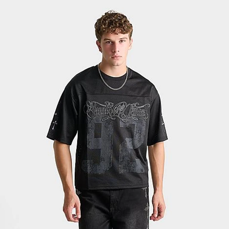 Royal Mesh-T-Shirt in Schwarz