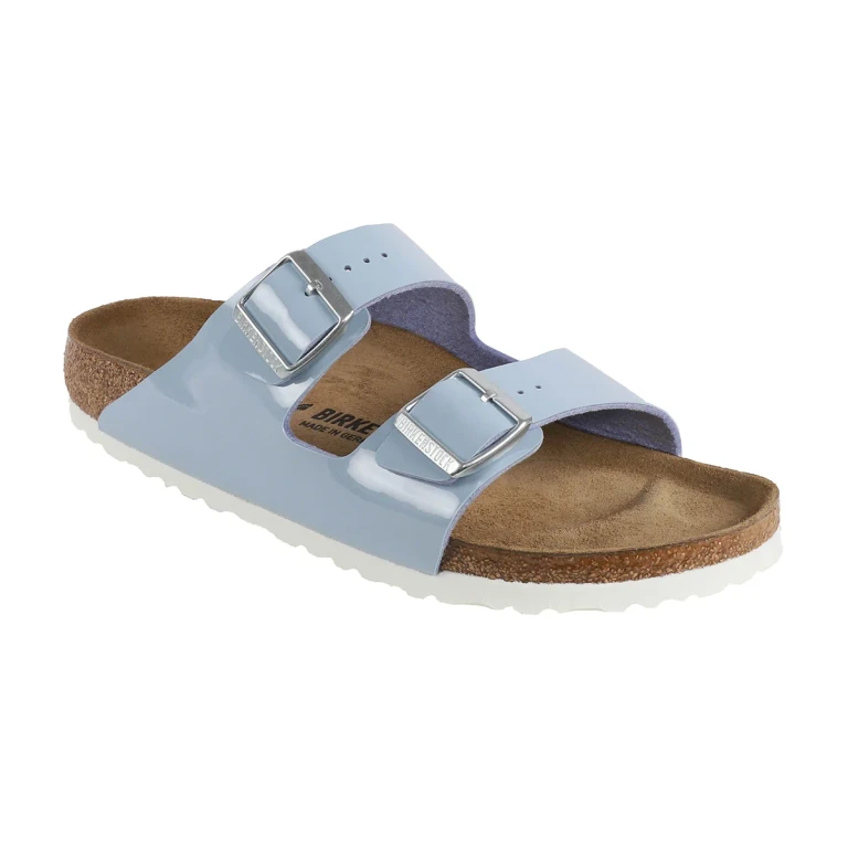 Arizona Soft Footbed Leather Sandals Metallic Silver 36 Regular/Wide