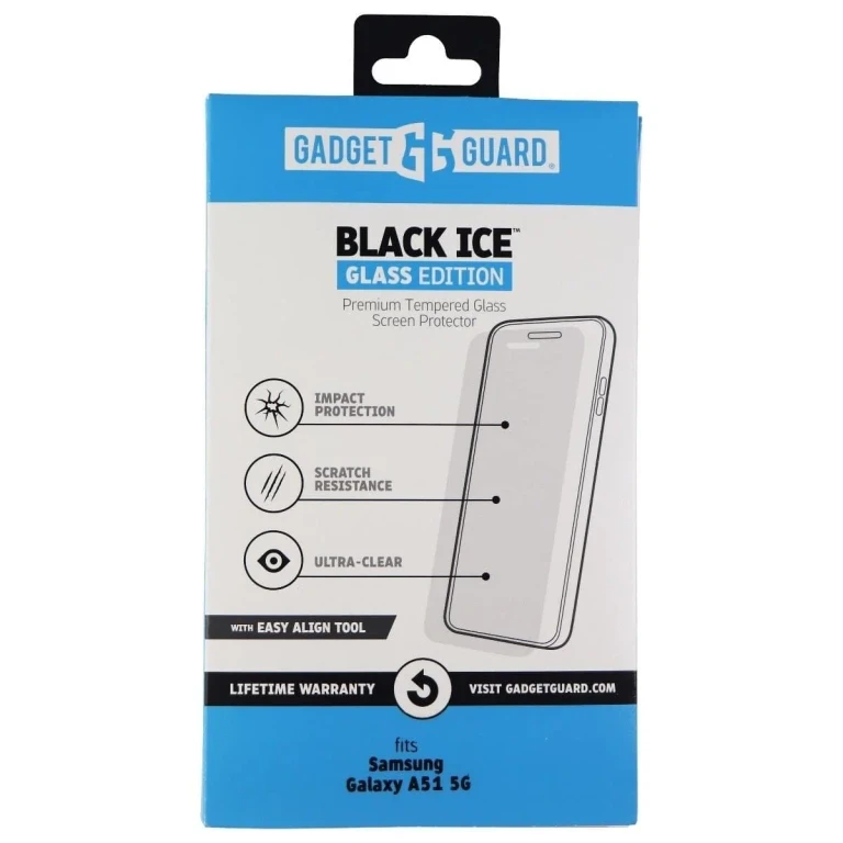 Black Ice Tempered Glass for Samsung Galaxy A51 5g - Clear
