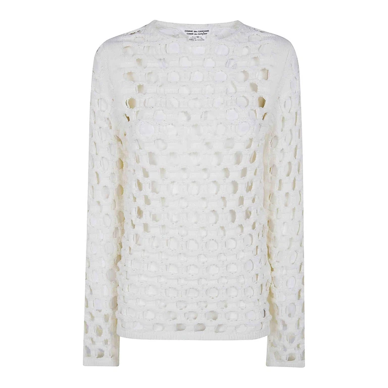 Pull Col Rond - Blanc (RQN513OFF)
