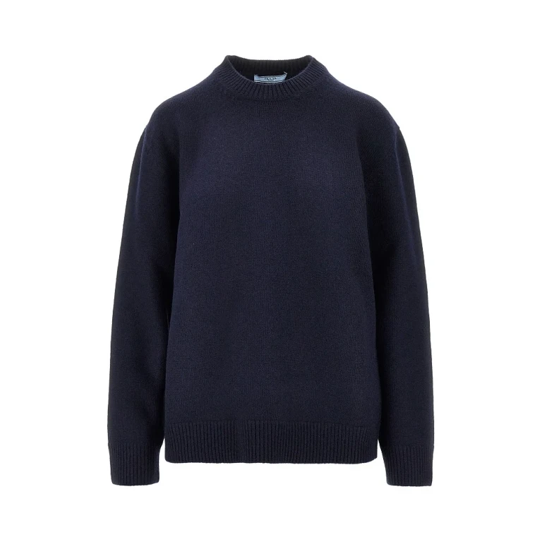 Wool sweater with leather patches Woman 38