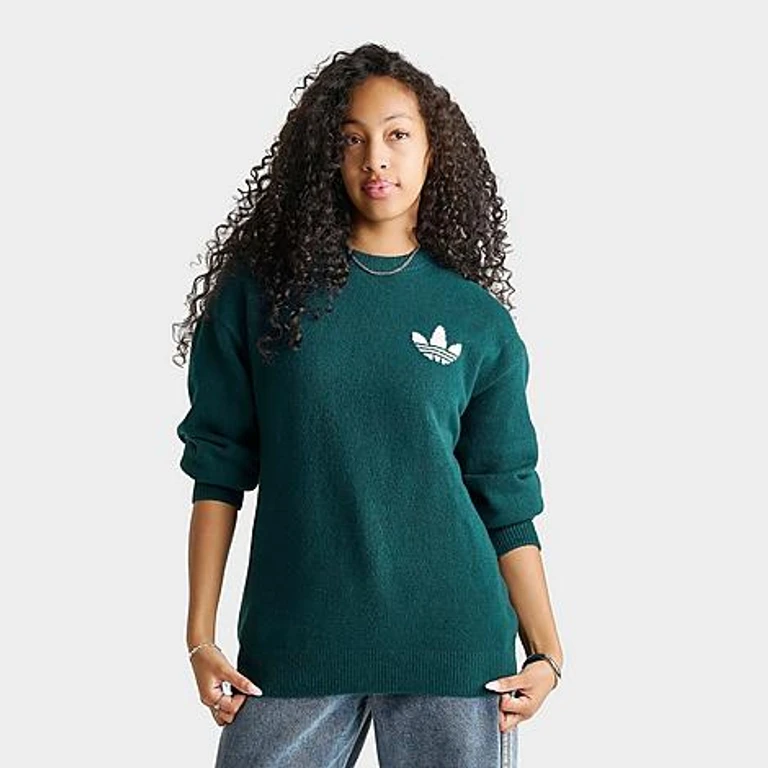 adidas Women's Originals Athletic Dept. Knitted Sweater in Aurora Ivy Size: XS