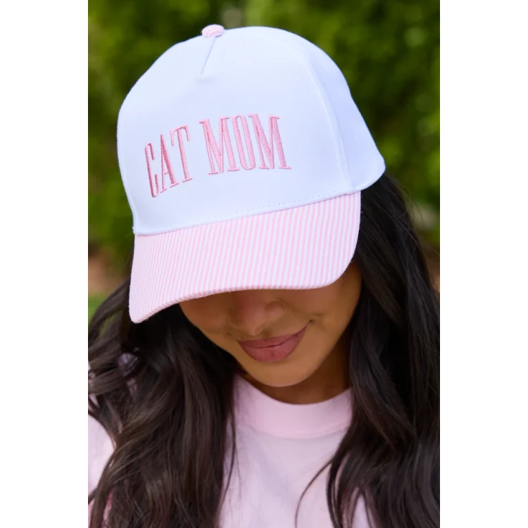 Cat Mom Pink Hat