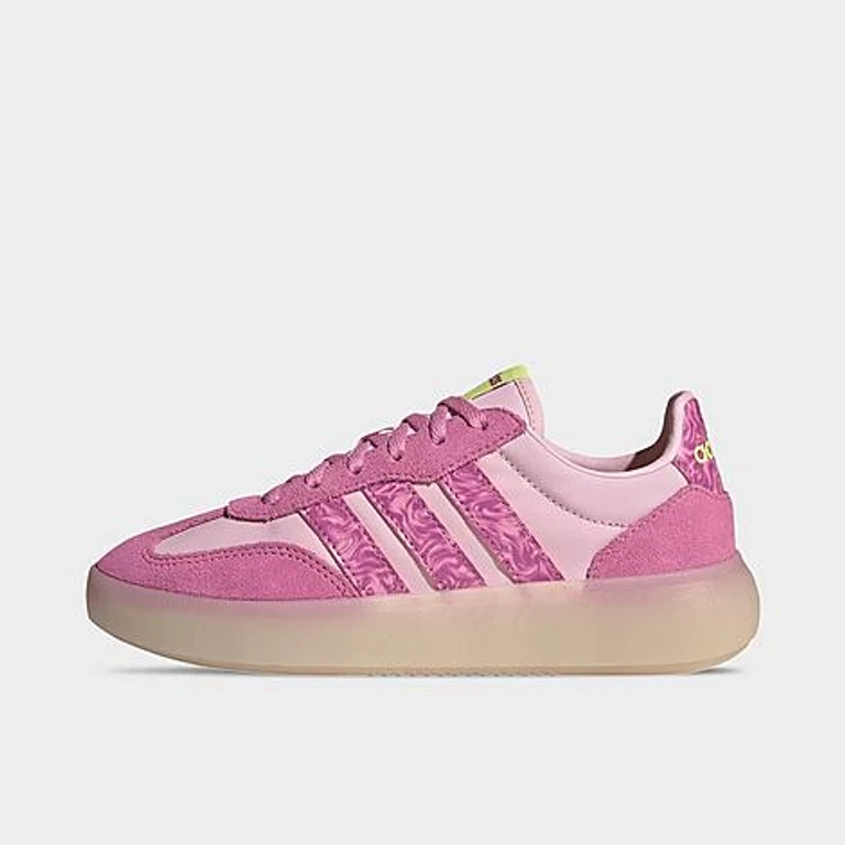 Girls' Big Kids Barreda Decode Casual Shoes in Clear Pink/St Tropic Bloom/Hi-Res Yellow Size: 3.5
