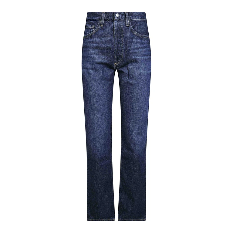 Jean Agolde Lana à jambe droite en denim de coton pur