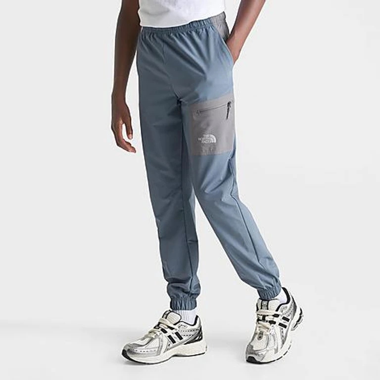 Big Kids Frissel Woven Jogger Pants in Granite Grey/Smoked Blue