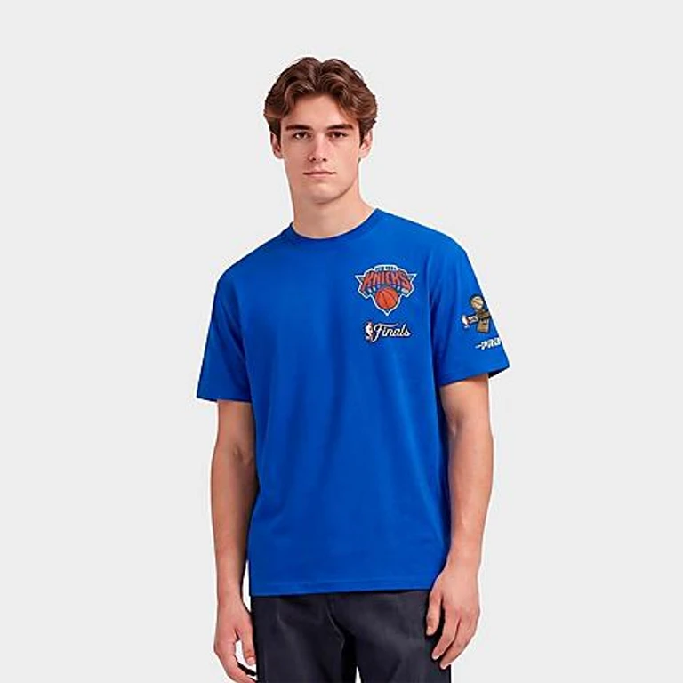 Pro Standard Men's New York Knicks NBA Championsip 2026 T-Shirt in Royal Blue Size: Small