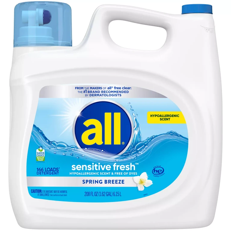 Liquid Laundry Detergent, Sensitive Fresh, 208 Ounce, 166 Loads