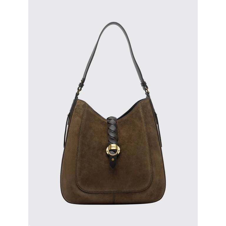Altay Suede Calf Leather Flared Shoulder Bag (PP0353FAC2C21M50BZ)