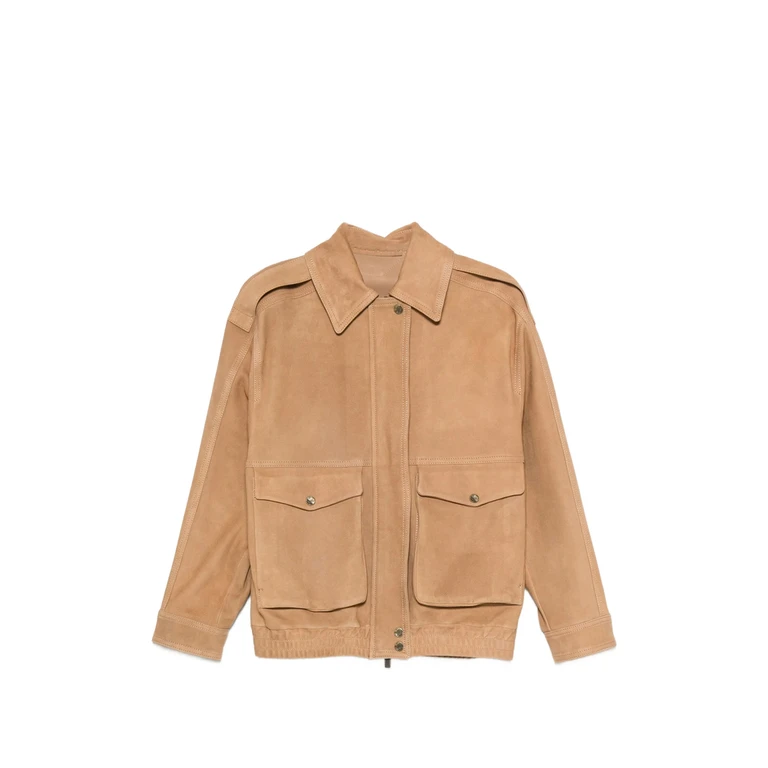 Long-sleeve Leather Jacket