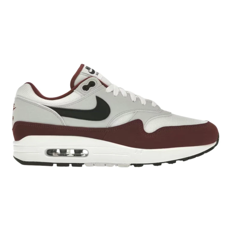 Air Max 1 Men's Sneakers - White & Dark Team Red Low-Top