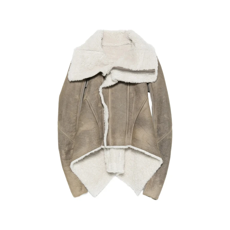 Shearling-lined Asymmetric Jacket