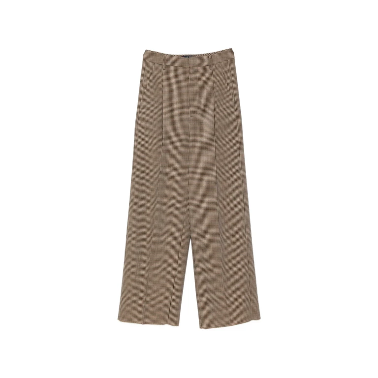 Pantalon large à motif pied-de-poule Seafarer