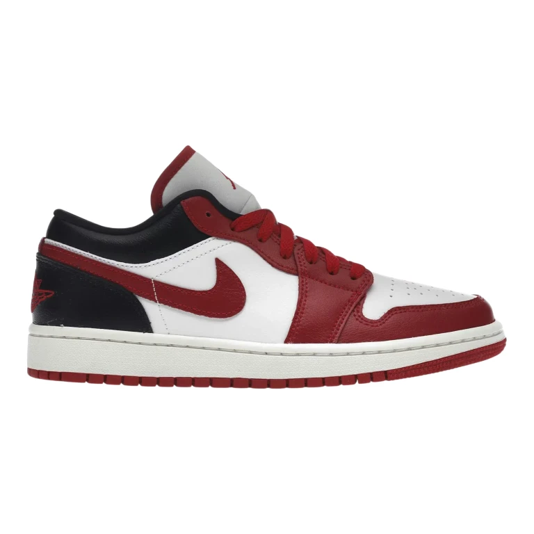 1 Low Women's Sneakers - White/Gym Red/Black