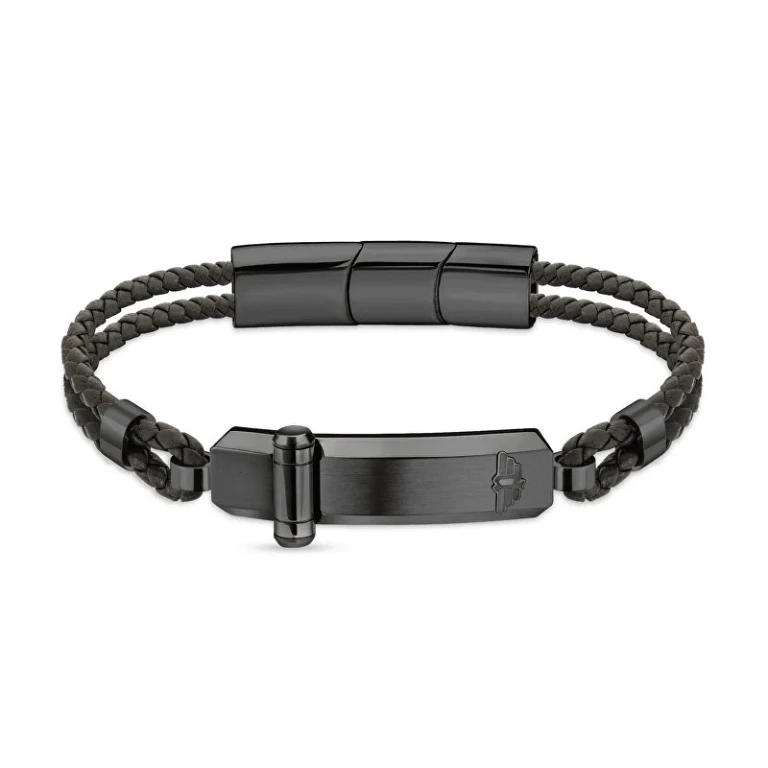Double leather Bracciale da uomo PEAGB2211636