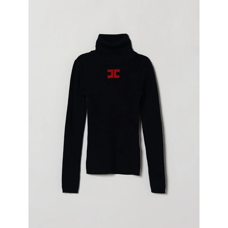 Virgin Wool Turtleneck with Embroidered Logo (EFMA210CFL0124162)