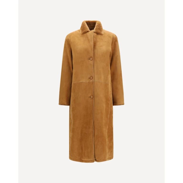 SWORD 6.6.44 Leather shearling Coat Female 40