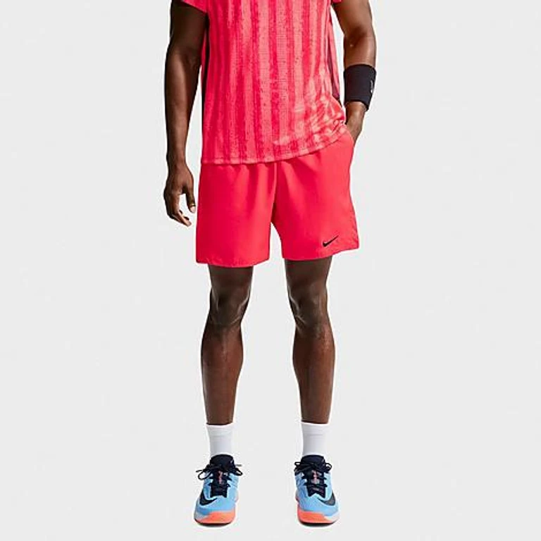 Court Victory Dri-FIT 7" Tennis-Shorts in Bright Crimson/Black