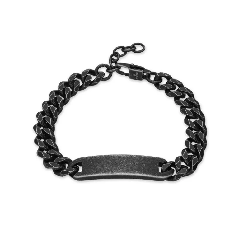 Black men´s steel Bracciale B1000765